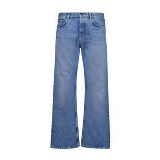 Off-white Relaxed Fit Jeans - male - Off White - Wide Jeans - Blue - W32 - Jeans
