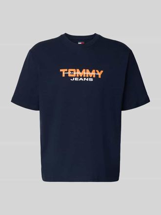 Tommy Jeans Regular Fit T-Shirt aus reiner Baumwolle in Marine, Gr&ouml;&szlig;e XXL