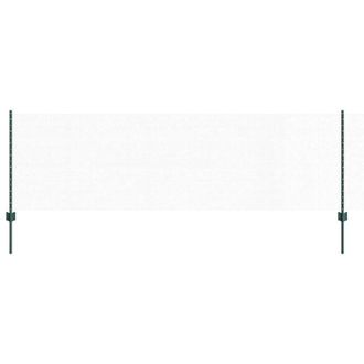 Berkfield Home Fence Posts 5 pcs U-Channel Green 80 cm Steel, Hexagon Fence Gree