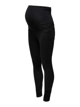 Only Umstandsjeans ONLY MATERNITY OLMRAIN REG SK JEGGING BLACK DNM NOOS, Damen, Gr. XL (42), N-Gr, schwarz (schwarz denim), Denim/Jeans, Obermaterial: 53% 