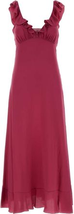 Chlo&eacute; Tyrian Purple Crepe Dress