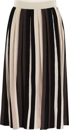 Max Mara Pleiadi - Pliss&eacute; Viscose Rok