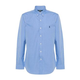 Polo Ralph Lauren Camicia Slim Fit Stretch End-On-End - - Shirts - Uomo - Blu - L