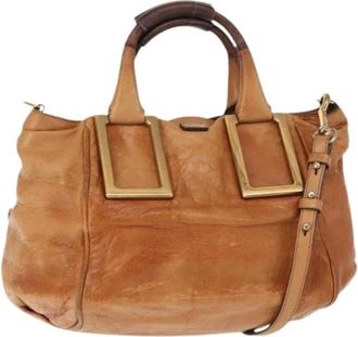 Chlo&eacute; Pre-owned Handbags, female, Beige, Size: ONE SIZE Pre-owned Hand Bag