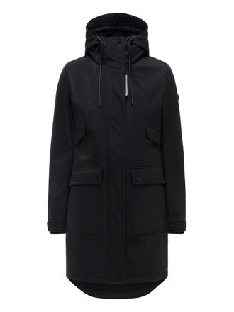 Navahoo dames softshell tussenjas Morgennebel met capuchon