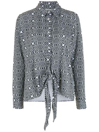 Amir Slama Camicia con stampa - Nero