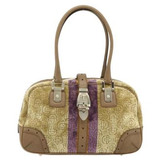 Gucci Pre-owned Leren Handtas - Dames - Pre-owned - Beige - Maat: ONE Size Leer