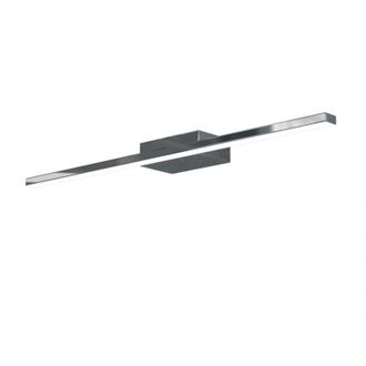 Top-Light Applique Moderna Line Metallo Cromo Diffusore Acrilico Bianco Led 14,4W Nat 90Cm