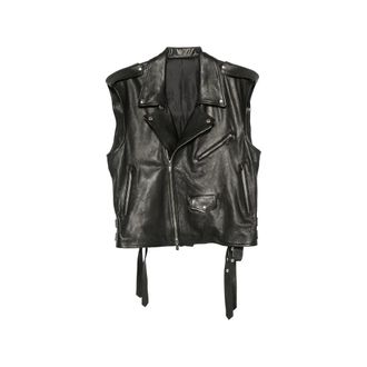 Santoro London Biker-style Leather Jacket