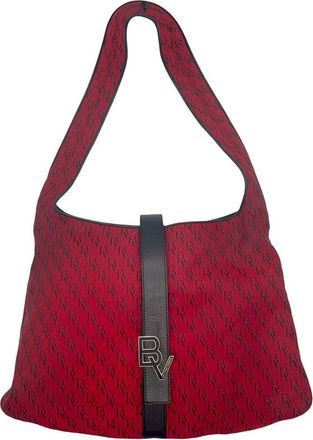 Bottega Veneta Red Canvas Shoulder Bag - 10S (Authentic Pre-Loved)