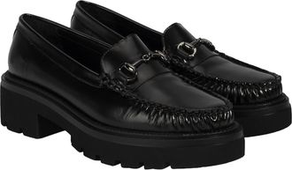 Desa Woman Leather Slip-Ons - Easy On/Off, Flat Heel, Breathable | Black - 40