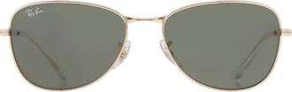 Ray-Ban Green Oval Unisex Sunglasses RB3733 001/31 56