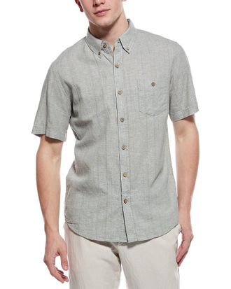 Weatherproof Vintage Weatherproof Vintage Linen-Blend Vertical Dobby Shirt