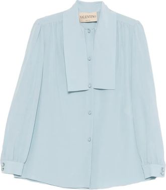Valentino Garavani Camicia con nodo - Blu