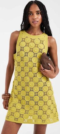 Asos Vestito corto verde chiaro a fiori 3D alluncinetto
