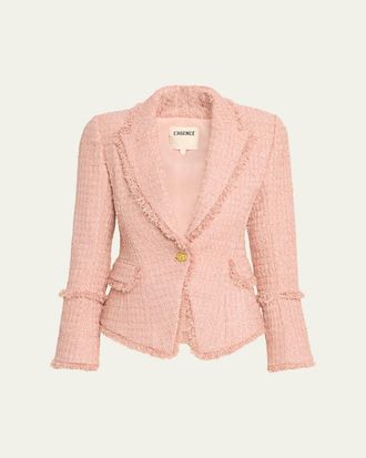 L'agence Kaisley Waffle Tweed Blazer