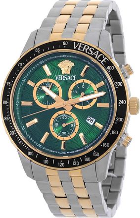 Versace Sport Chrono Quartz Green Dial Mens Watch VEZCA0524