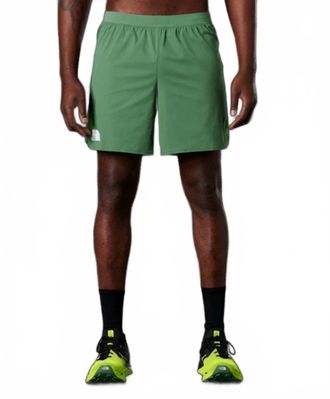 The North Face Summit Pacesetter Run Brief Shorts In Deep Grass Green