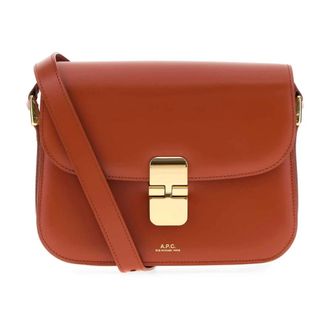 A.P.C. Grace Small Bag - female - A.P.C. - Cross Body Bags - Brown - ONE SIZE - Bags