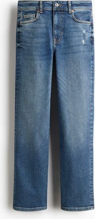 H&M Skinny High Waist Ankle Jeans in Denim Blue at Nordstrom, Size 14