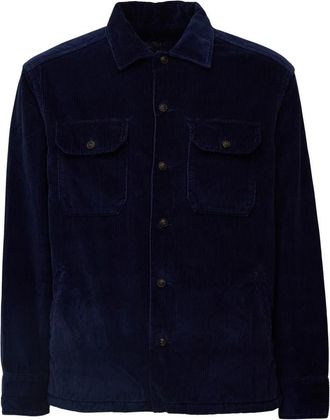 Polo Ralph Lauren Casual Button-Front Shirt - Heren - Casual Overhemden - Blauw - L - Wol - Overhemden