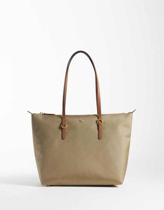 Ralph Lauren Keaton - Borsa in nylon color argilla-Marrone