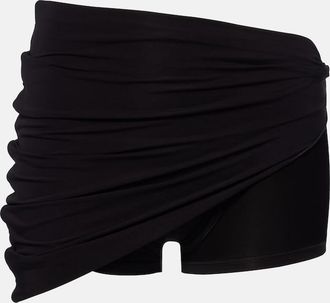 Gucci Draped cr&ecirc;pe jersey shorts