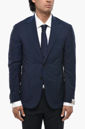 Corneliani Blazer Sfoderato GATE con Tasche a Toppa Corneliani
