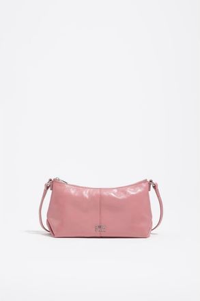 Bimba & Lola Leather Mini Crossbody Bag in Pink at Nordstrom