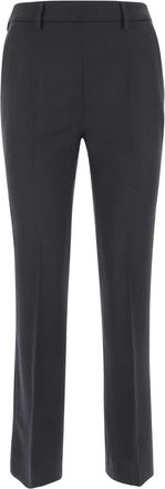 Prada Middernachtblauwe wollen sigarettenbroek