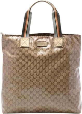 Gucci Pre-owned Tote Bags, female, Brown, Size: ONE SIZE Pre-owned Vintage Tote Bag