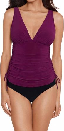 Magic Suit By Miraclesuit Womens Morningstar Dani Ruched Tankini In Jam