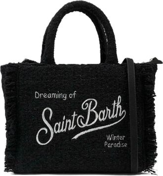 MC2 Saint Barth Tassen, Dames, Zwart, ONE Size, Tweed, Colette Tweed Handtas