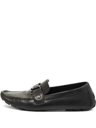 Louis Vuitton Monte Carlo leather loafers - Black