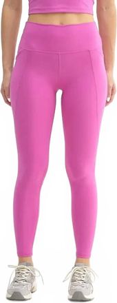 Mono B Lycra-Blend Essential Sweetheart Back Leggings In Pink