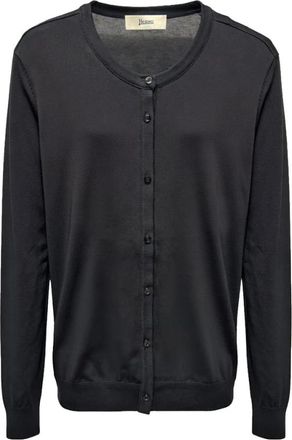 Herno Cardigan - Heren - Vesten - Zwart - M - Katoen - Truien & Vesten