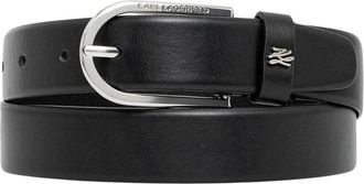 Karl Lagerfeld K/Autograph Belt - Dames - Riemen - Zwart - 85 CM - Leer - Accessoires