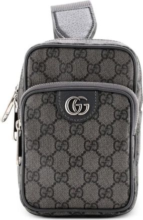 Gucci Ophidia Sling mini-crossbodytas met GG gecoat canvas - Grijs