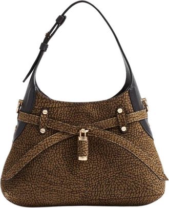 Borbonese Mini Suede Hobo Bag