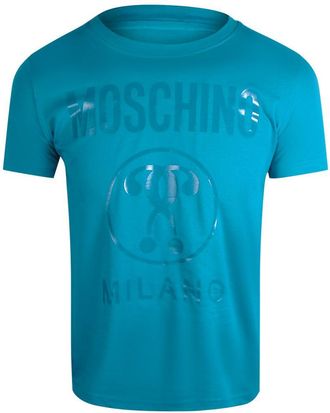Moschino Heren Vraagteken T-Shirt (Blauw)
