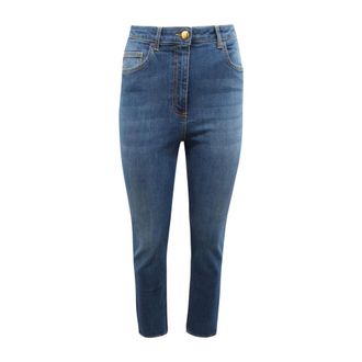 Elisabetta Franchi Pj-68S-46E2 Jeans - Dames - Jeans - Blauw - Maat: W27 Katoen