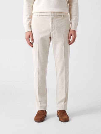 Lardini Pantaloni chino slim fit in velluto a coste