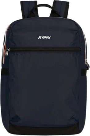 K-Way Laon Backpack - Heren - Rugzakken - Blauw - ONE Size - Polyester - Tassen