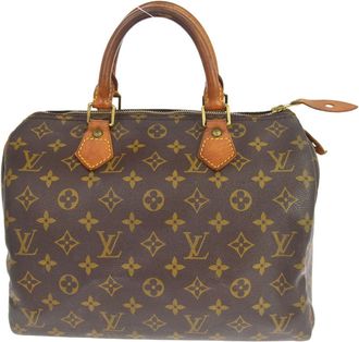 Louis Vuitton Speedy Monogram Canvas Brown Canvas Handbag (Pre-Owned)
