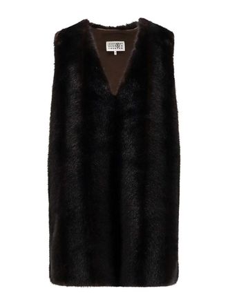 Maison Margiela Short dress in eco shearling