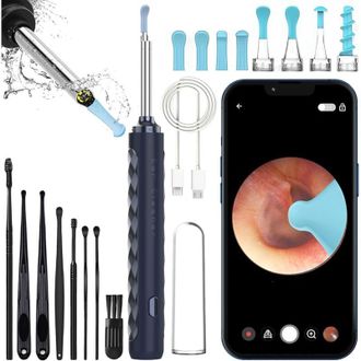 OEM C&aacute;mara De Inspecci&oacute;n - Limpiador De O&iacute;dos Con C&aacute;mara Wi-fi Hd 1080p - Otoscopio Con Luz Y Kit De Accesorios -crezuo