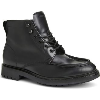 Bruno Magli Scotty Lugged Moc Toe Combat Boot in Black at Nordstrom Rack, Size 10.5