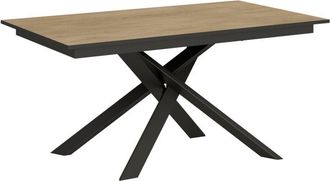 Itamoby Tavolo Varese allungabile in legno per sala da pranzo -90 x 160 + 60 cm / Quercia