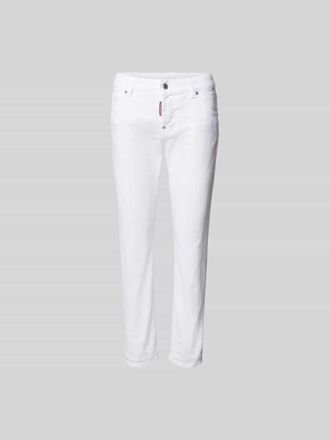 Dsquared2 Slim Fit Jeans mit Label-Detail in Weiss, Gr&ouml;&szlig;e 42