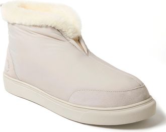 Dearfoams Fireside by Dearfoams Mens Shearling Warm Up Bootie